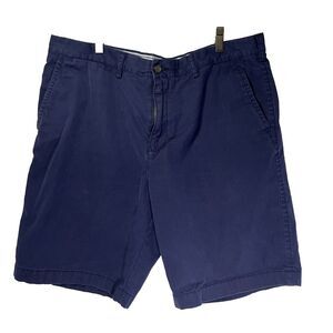 Tommy Hilfiger Mens Navy Dress Shorts Size 38 10" Inseam Pocket Flat Front Golf